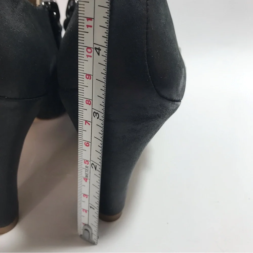 ECCO Women's Black Heeled Leather Booties Size 35 NIB - Picture 11 of 16